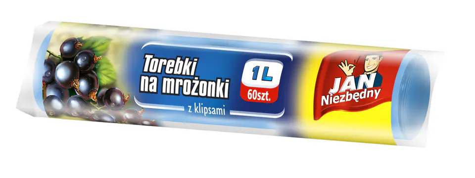 ⁨Sarantis Jan Niezbędny Torebki na mrożonki 1L 60 szt⁩ w sklepie Wasserman.eu