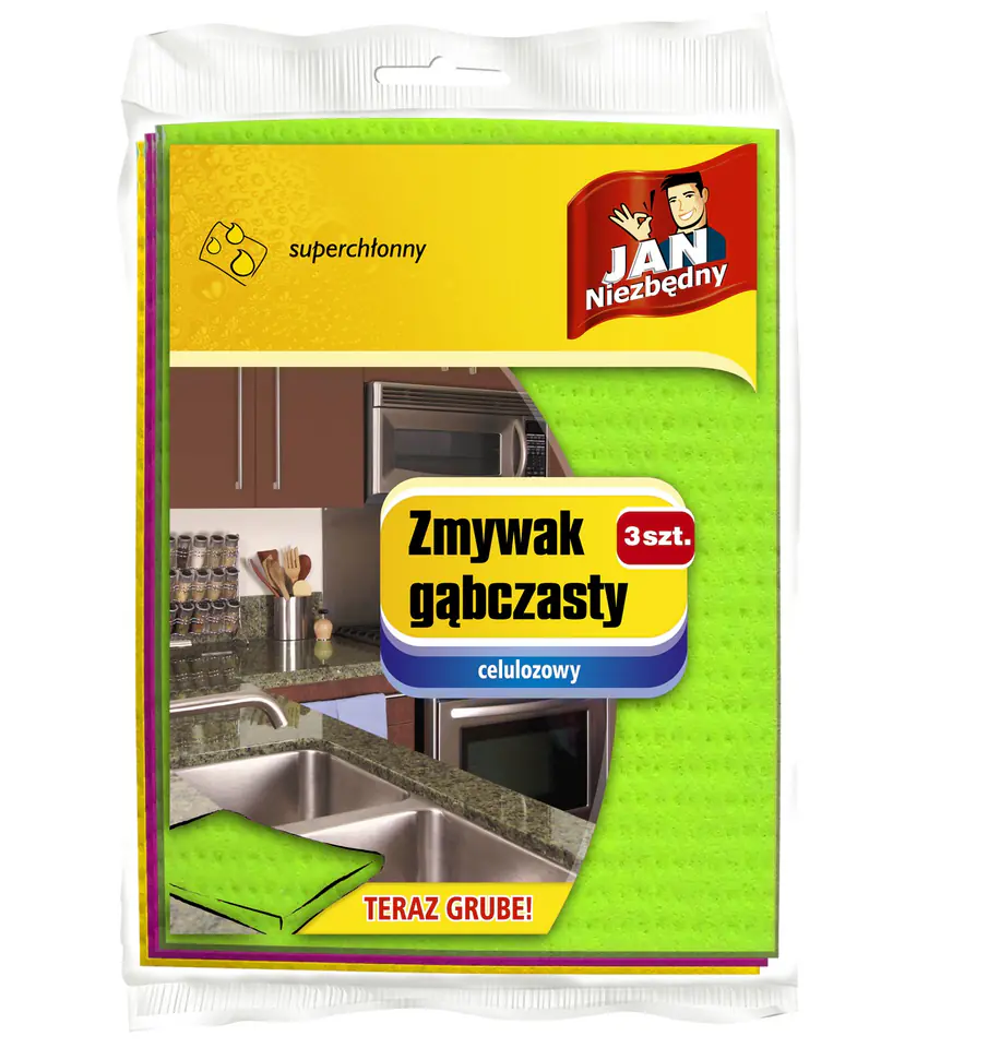 ⁨Sarantis Jan Essential Sponge 3pcs⁩ at Wasserman.eu
