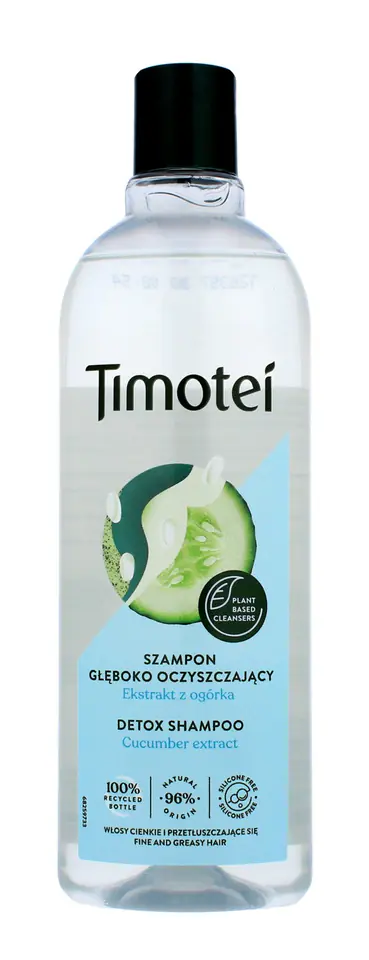 ⁨Timotei Szampon głęboko oczyszczający Detox - ogórek 400 ml⁩ w sklepie Wasserman.eu