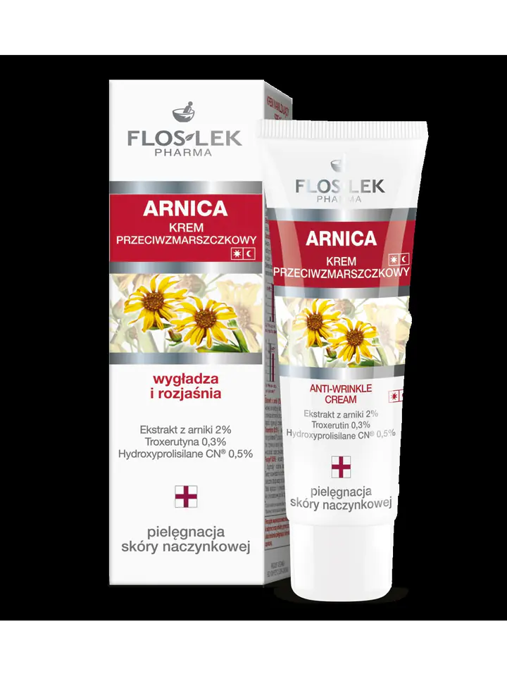 ⁨Floslek Pharma Arnica Anti-wrinkle cream strengthening capillaries⁩ at Wasserman.eu