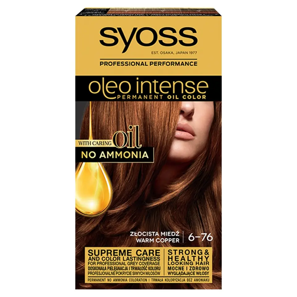 ⁨Schwarzkopf Syoss Hair dye Oleo 6-76 golden copper 1op.⁩ at Wasserman.eu