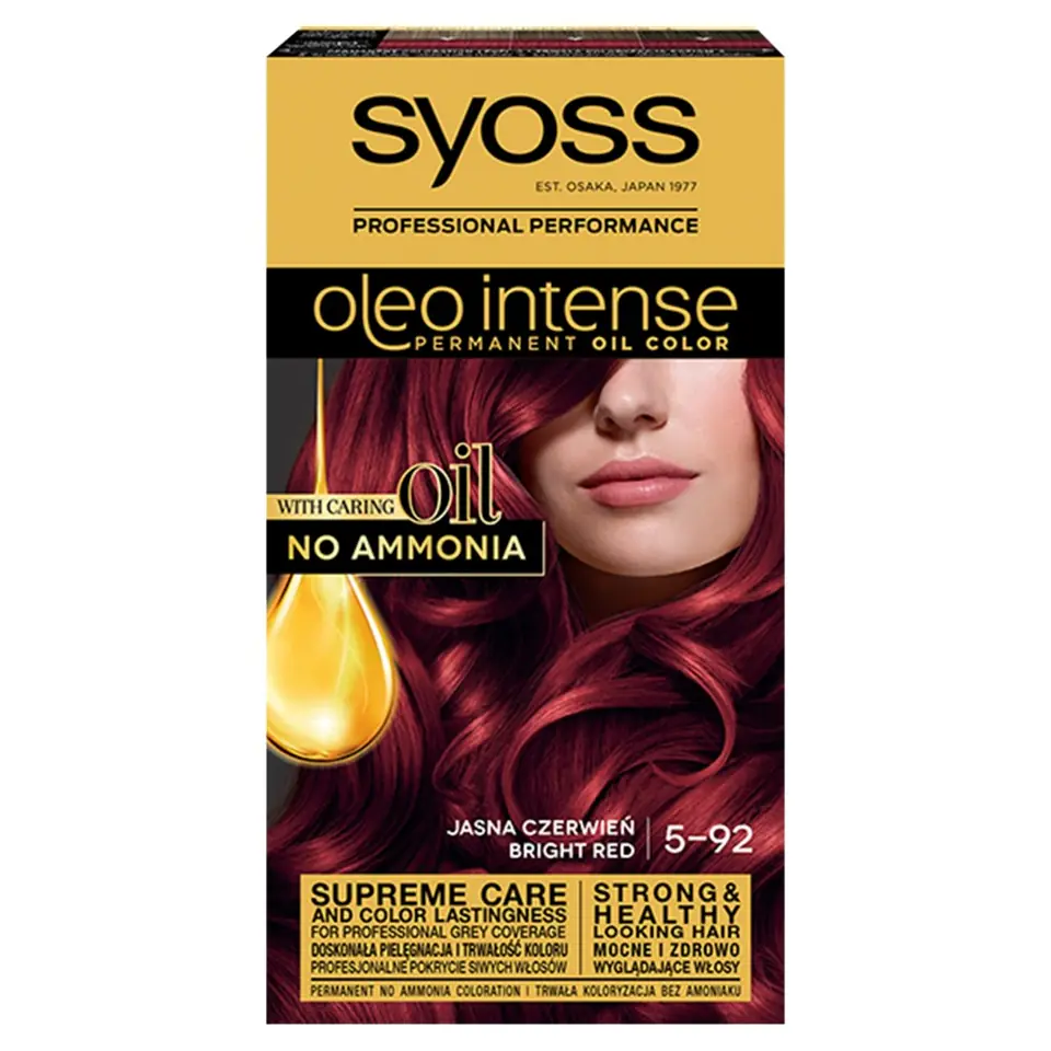 ⁨Schwarzkopf Syoss Hair dye Oleo 5-92 light red 1op.⁩ at Wasserman.eu
