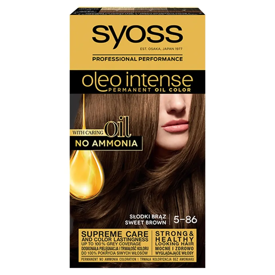 ⁨Schwarzkopf Syoss Hair dye Oleo 5-86 sweet brown 1op.⁩ at Wasserman.eu