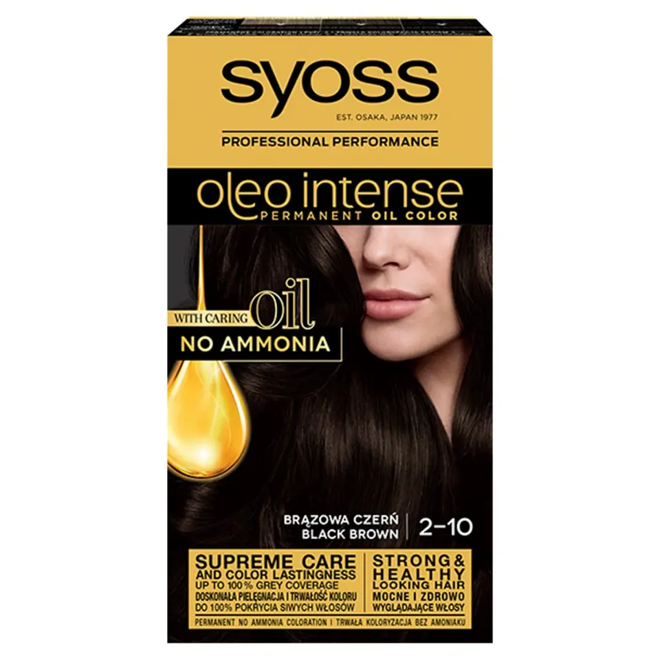 ⁨Schwarzkopf Syoss Hair dye Oleo 2-10 brown black 1op.⁩ at Wasserman.eu