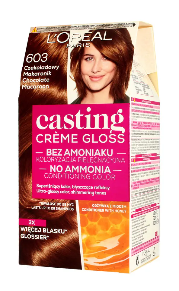 ⁨Casting Creme Gloss Krem koloryzujący nr 603 Czekoladowy Nugat 1op.⁩ w sklepie Wasserman.eu