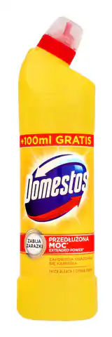 ⁨Domestos Citrus Fresh Płyn Wc czyszcząco dezynfekujący 650+100 ml⁩ w sklepie Wasserman.eu