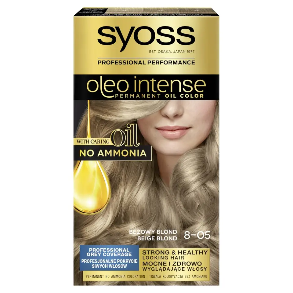 ⁨Schwarzkopf Syoss Hair dye Oleo 8-05 beige blond 1op.⁩ at Wasserman.eu