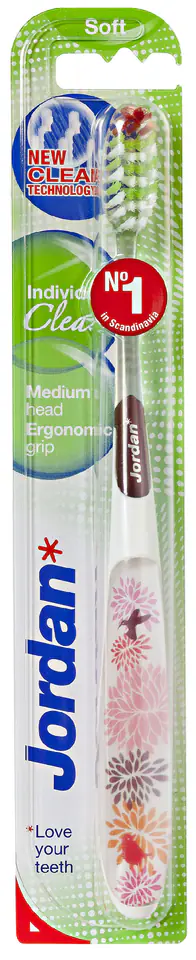 ⁨Jordan Toothbrush Individual Clean Soft - mix of colors⁩ at Wasserman.eu