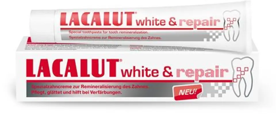 ⁨Lacalut Pasta do zębów White & Repair wybielająco naprawcza 75ml⁩ w sklepie Wasserman.eu