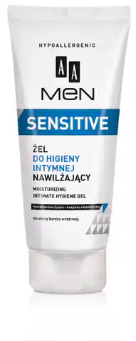 ⁨AA Men Sensitive Żel do higieny intymnej nawilżający  200ml⁩ w sklepie Wasserman.eu