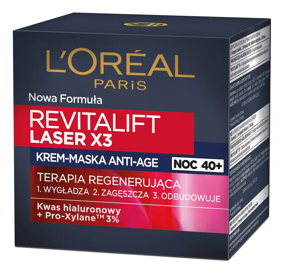 ⁨Loreal Revitalift Laser Krem - Maska Terapia Regenerująca na noc⁩ w sklepie Wasserman.eu