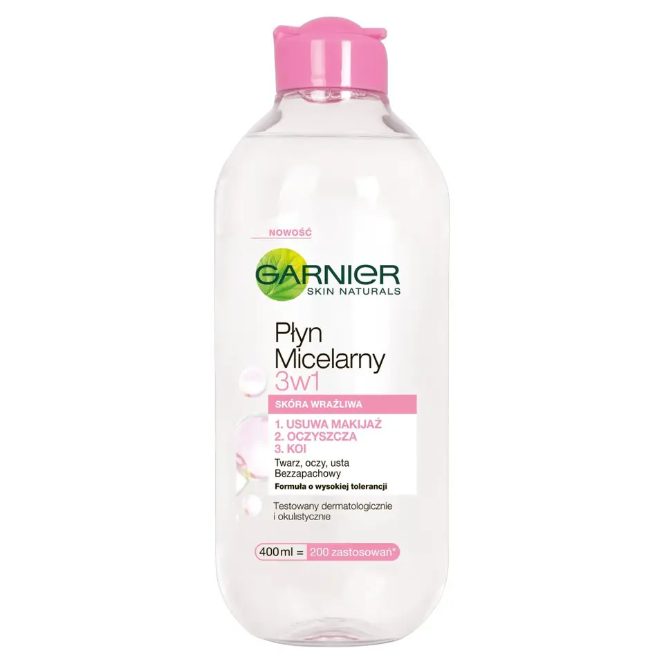 ⁨Garnier Essentials Płyn micelarny do cery wrażliwej 3w1 400ml⁩ w sklepie Wasserman.eu