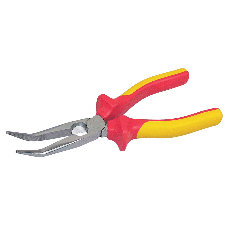 ⁨840080 MaxSteel VDE 1000V Bent Pliers, 200mm, Stanley 84-008⁩ at Wasserman.eu