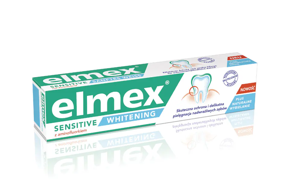 ⁨Elmex Sensitive Whitening Pasta do zębów wybielająca 75ml⁩ w sklepie Wasserman.eu