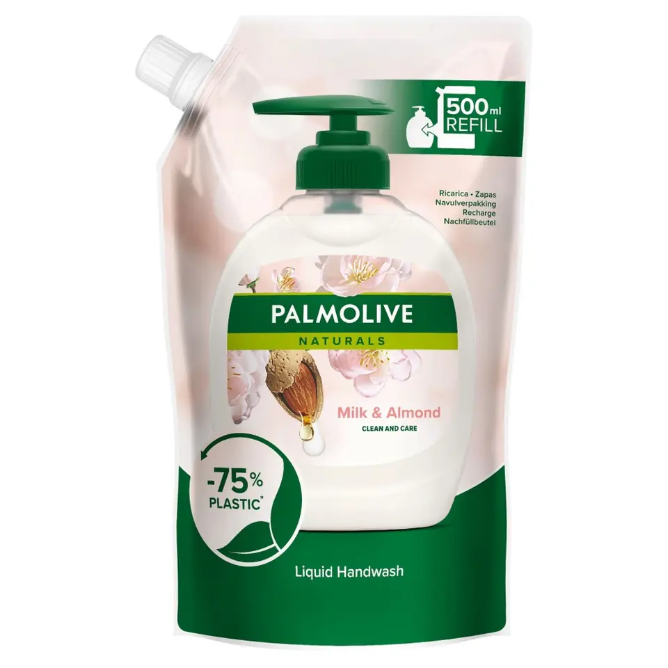 ⁨Palmolive Mydło w płynie zapas Migdałowe 500ml⁩ w sklepie Wasserman.eu