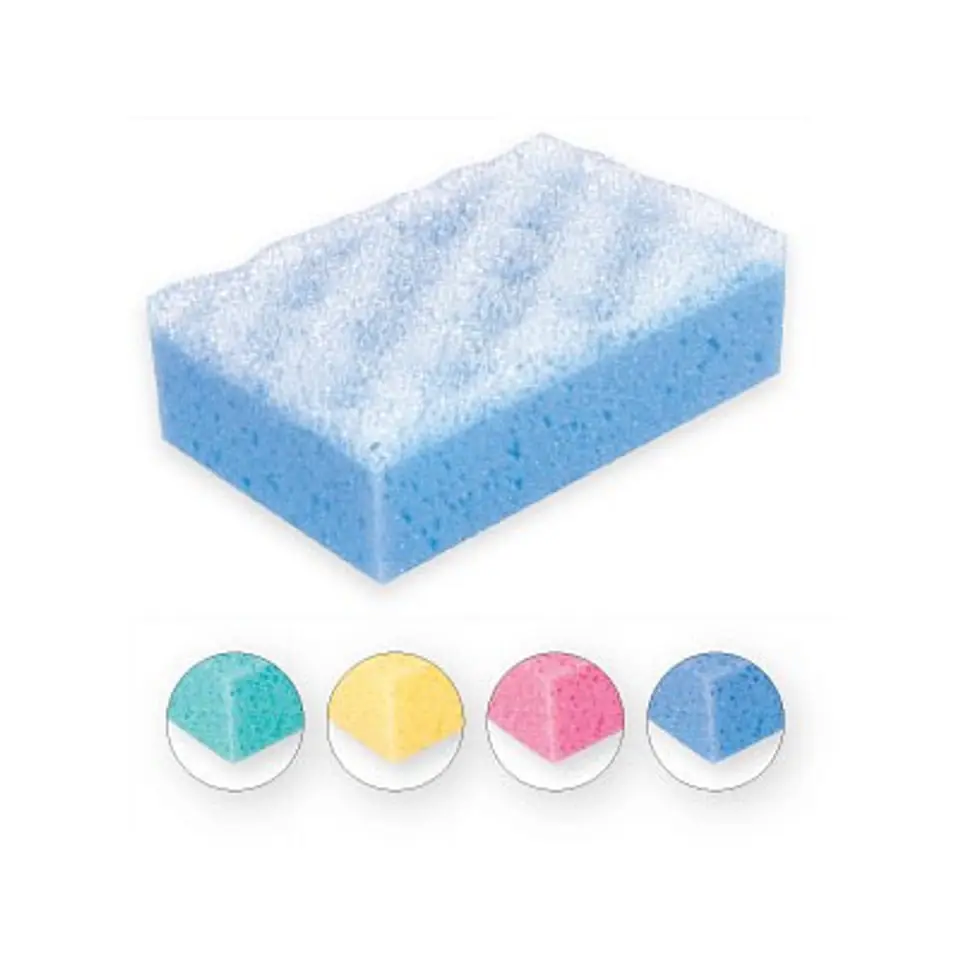 ⁨Top Choice Bath sponge "rectangle" mix 4 colors⁩ at Wasserman.eu