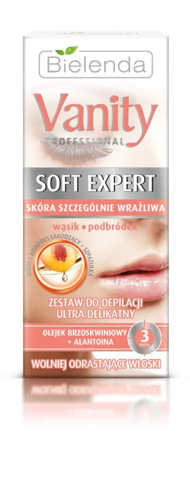 ⁨Bielenda Vanity Soft Expert Zestaw do depilacji twarzy ultra delikatny 15ml⁩ w sklepie Wasserman.eu