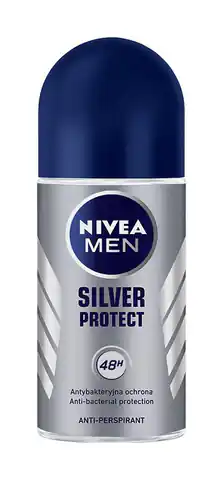 ⁨Nivea Dezodorant Antyperspirant SILVER PROTECT roll-on męski 50ml⁩ w sklepie Wasserman.eu