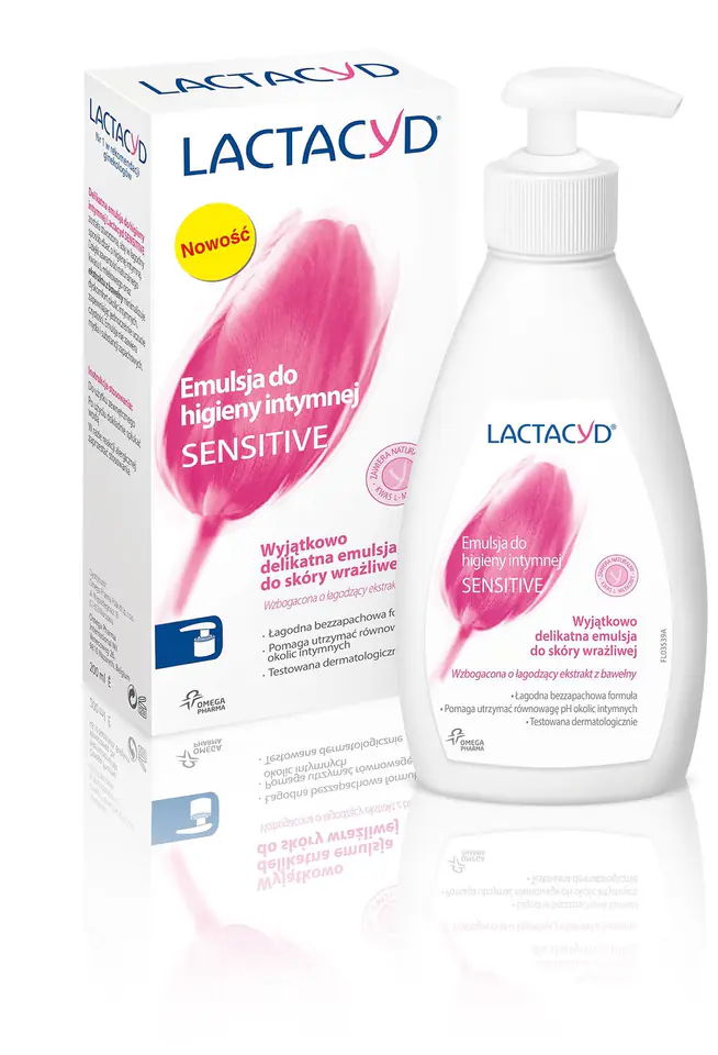 ⁨Lactacyd Sensitive Emulsja do higieny intymnej z pompką 200ml⁩ w sklepie Wasserman.eu