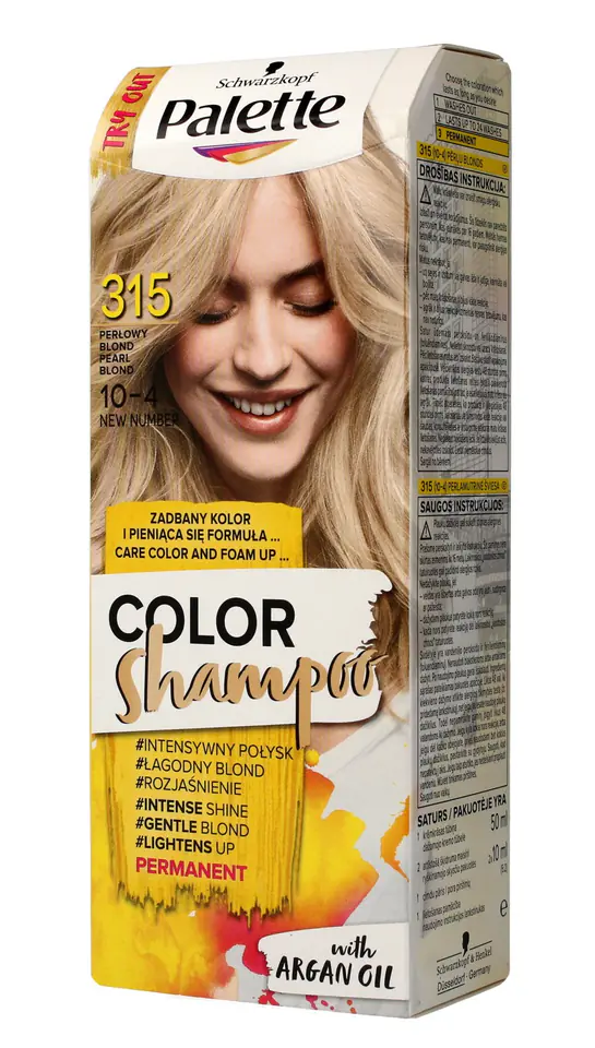 ⁨Palette Color Shampoo Szampon koloryzujący nr 315 (10-4) Perłowy Blond 1op.⁩ w sklepie Wasserman.eu