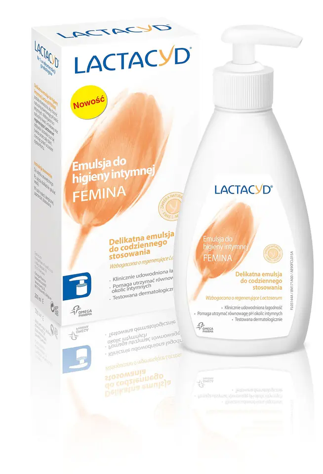 ⁨Lactacyd Femina Emulsja do higieny intymnej - pompka 200ml⁩ w sklepie Wasserman.eu