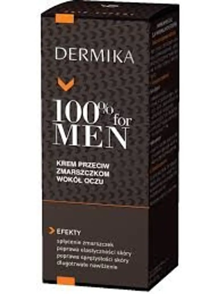 ⁨Dermika 100% for Men Krem pod oczy przeciwzmarszczkowy 15ml⁩ w sklepie Wasserman.eu