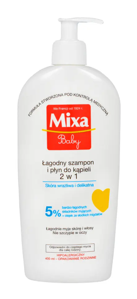 ⁨Mixa Baby Szampon 2w1 400ml⁩ w sklepie Wasserman.eu