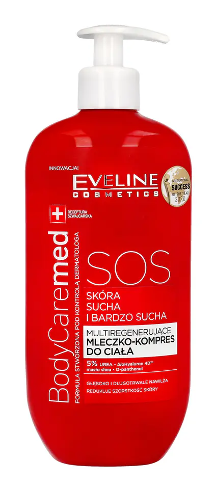 ⁨Eveline Extra Soft SOS Mleczko do ciała multiregenerujące 350ml⁩ w sklepie Wasserman.eu