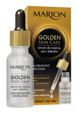 ⁨Marion Golden Skin Care Serum nawilżające do twarzy,szyi i dekoltu  20ml⁩ w sklepie Wasserman.eu
