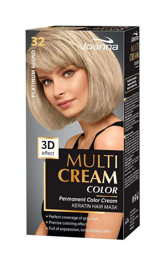 ⁨Joanna Multi Cream Color Farba nr 32 Platynowy Blond⁩ w sklepie Wasserman.eu