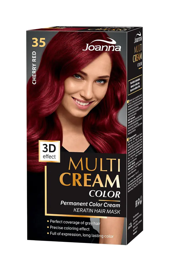 ⁨Joanna Multi Cream Color Farba nr 35 Wiśniowa Czerwień⁩ w sklepie Wasserman.eu