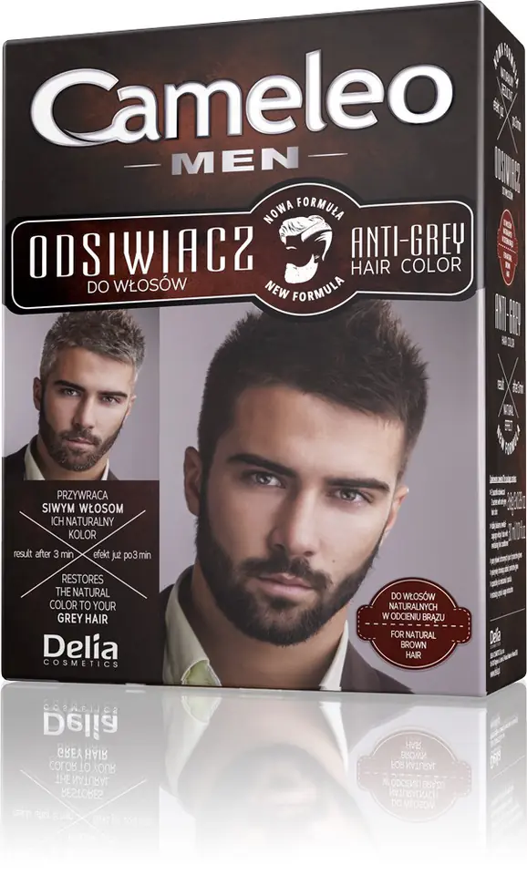 ⁨Delia Cosmetics Cameleo Odsiwiacz dla mężczyzn do włosów naturalnych i brązowych 1op⁩ w sklepie Wasserman.eu