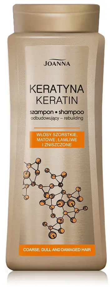 ⁨Joanna Keratyna Restorative Shampoo for Damaged Hair 400ml⁩ at Wasserman.eu
