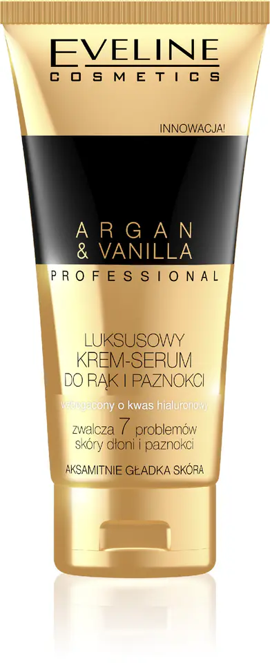 ⁨Eveline Argan & Vanilla Luksusowy Krem-serum do rąk i paznokci 100ml⁩ w sklepie Wasserman.eu