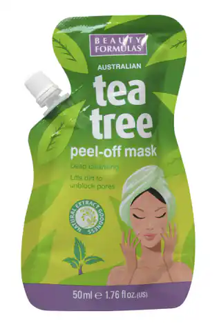 ⁨Beauty  Formulas Tea Tree Maseczka peel-off  50ml⁩ w sklepie Wasserman.eu