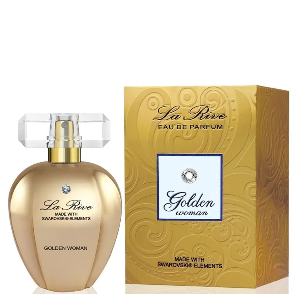 ⁨La Rive for Woman Golden Woda perfumowana 75ml z kryształkiem Swarovskiego⁩ w sklepie Wasserman.eu