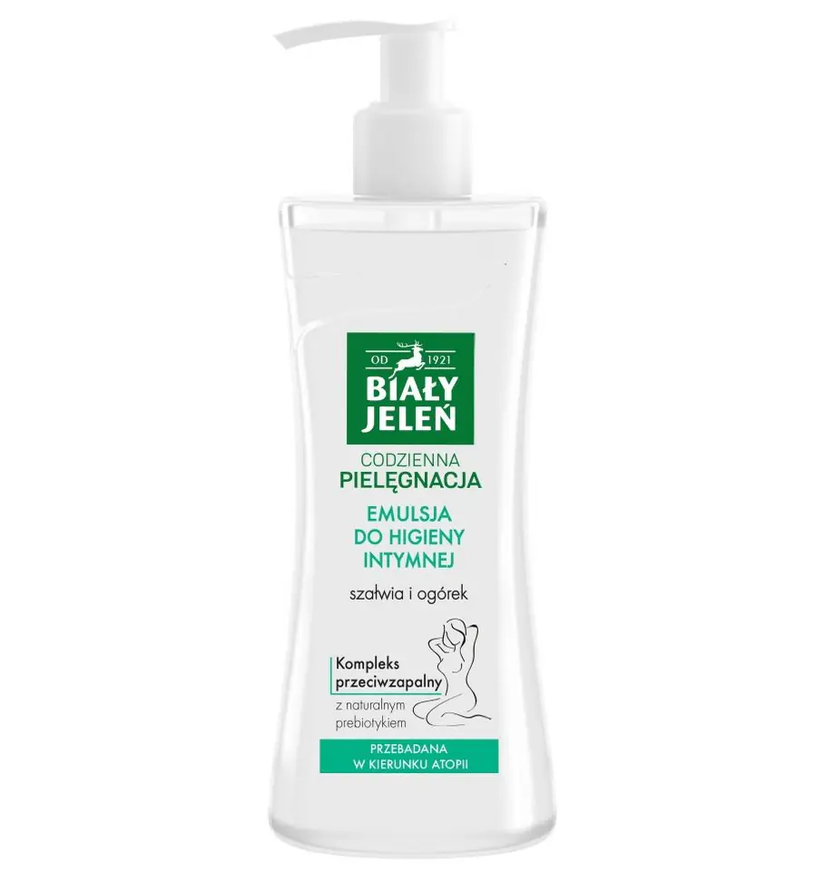 ⁨White Deer Premium Intimate Hygiene Emulsion Sage and Cucumber 265ml⁩ at Wasserman.eu