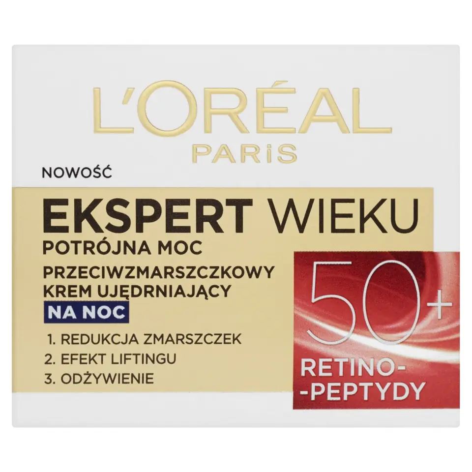 ⁨Loreal Ekspert Wieku 50+ Krem ujędrniający na noc 50ml⁩ w sklepie Wasserman.eu