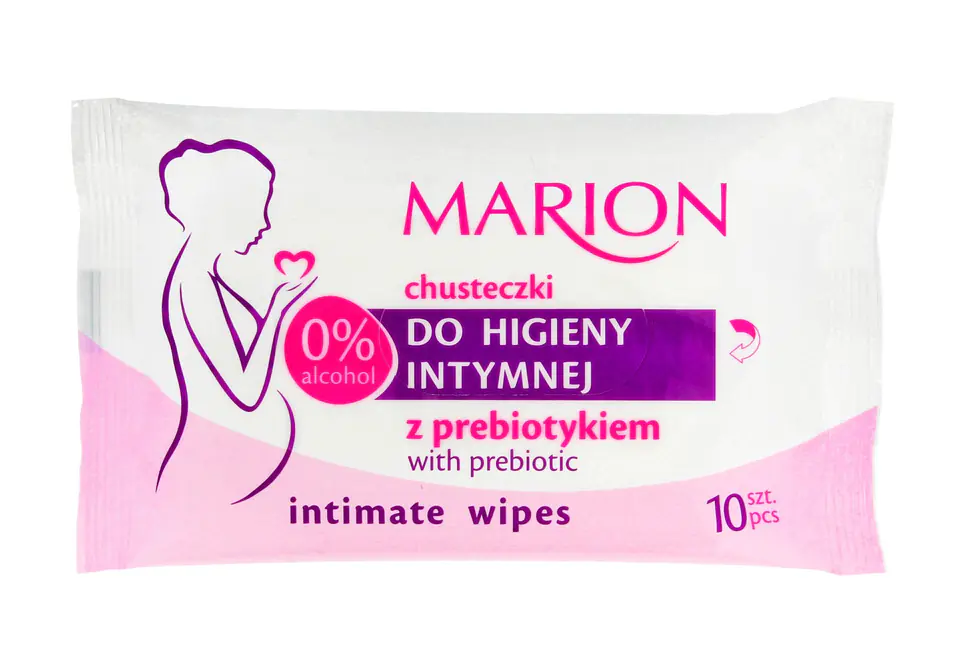 ⁨Marion Intimate Hygiene Wipes with Prebiotic 1op-10pcs⁩ at Wasserman.eu