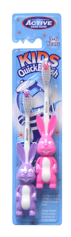 ⁨Beauty Formulas Active Oral Care Toothbrush Kids Rabbits (3-6 years) 1op.-2pcs⁩ at Wasserman.eu