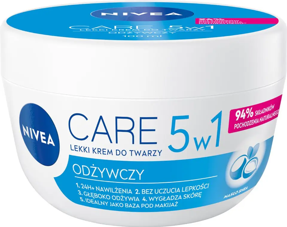 ⁨Nivea Care Light nourishing cream for every complexion 100ml⁩ at Wasserman.eu