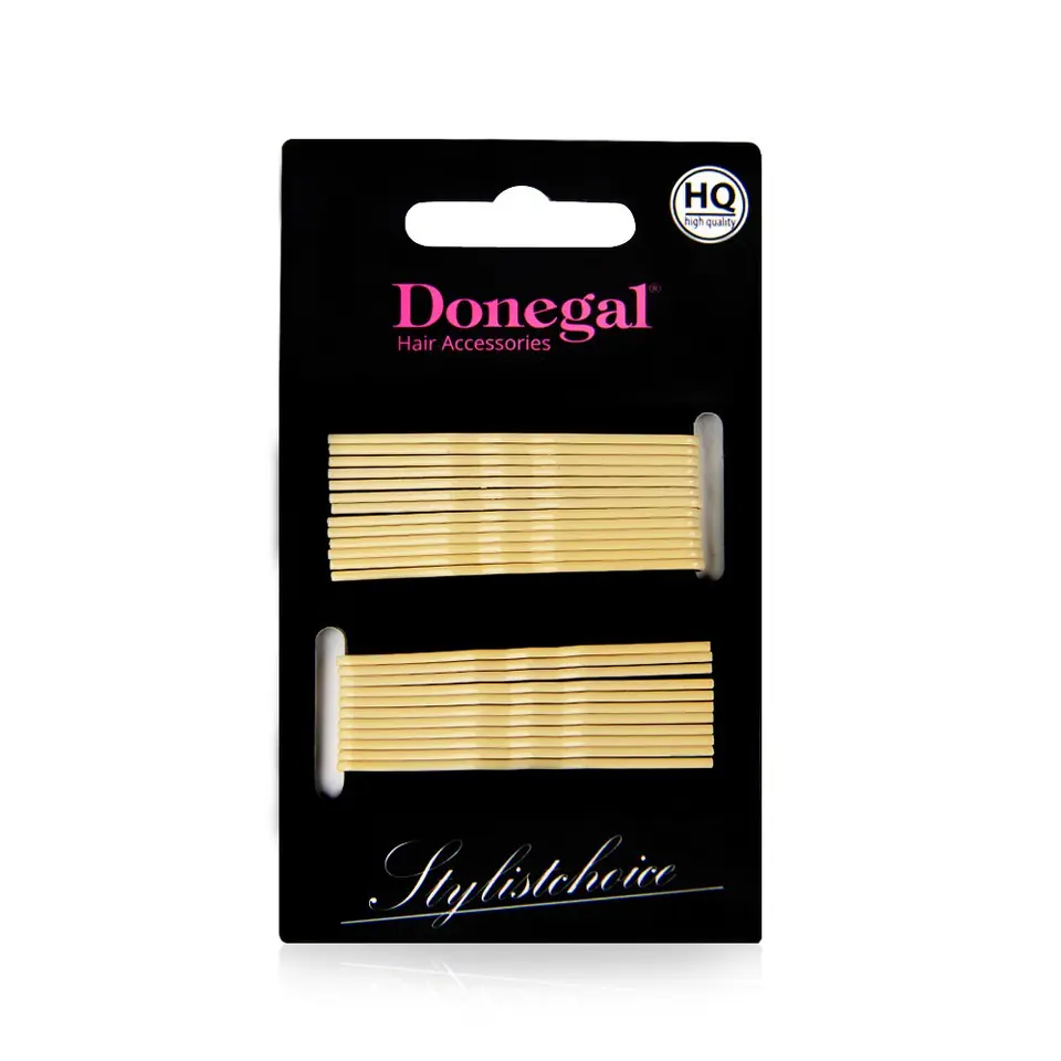 ⁨Donegal Hair Slip HQ 5cm Beige (5092) 1op-24pcs⁩ at Wasserman.eu