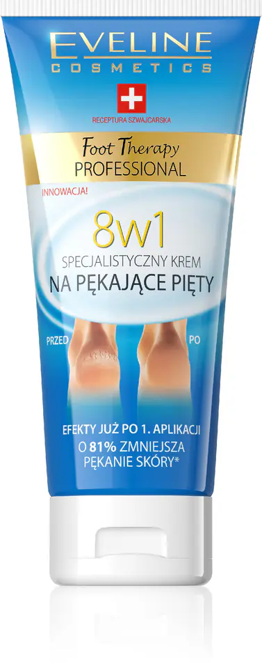 ⁨Eveline Foot Therapy Professional Cream for cracking heels 8in1 100ml⁩ at Wasserman.eu