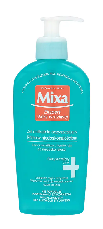 ⁨Mixa Żel oczyszczający przeciw niedoskonałościom  200ml⁩ w sklepie Wasserman.eu