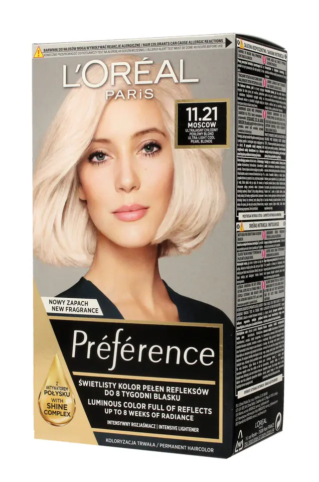 ⁨Loreal Farba Recital Preference 11.21 Bardzo Bardzo Jasny Chłodny Perłowy Blond⁩ w sklepie Wasserman.eu