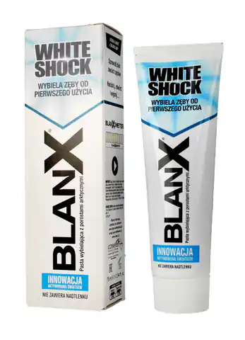 ⁨Blanx Pasta do zębów wybielająca White Shock  75ml⁩ w sklepie Wasserman.eu