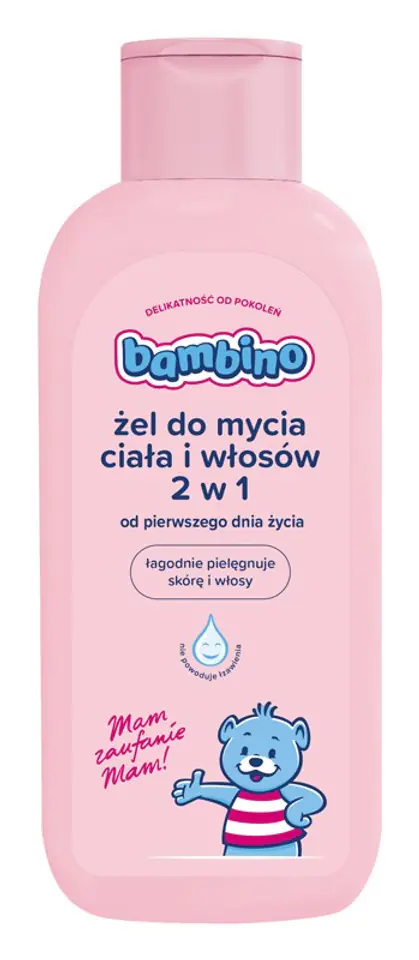 ⁨Bambino Body and Hair Wash Gel 2in1 for Children and Babies 400 ml⁩ at Wasserman.eu