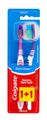 ⁨Colgate Toothbrush DUO Extra Clean Medium 1 op-2pcs⁩ at Wasserman.eu