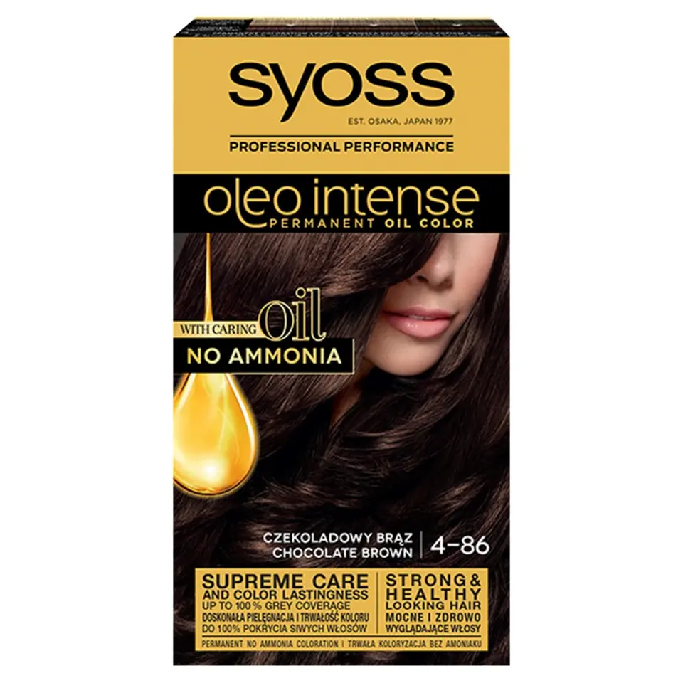 ⁨Schwarzkopf Syoss Farba do włosów Oleo 4-86 czekoladowy brąz⁩ w sklepie Wasserman.eu