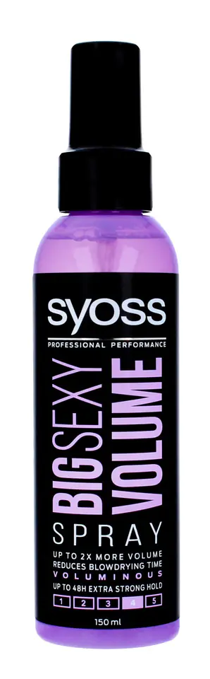 ⁨Schwarzkopf Syoss Big Sexy Volume Spray to add volume of 150ml⁩ at Wasserman.eu